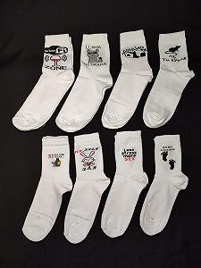 Бокс носков приколов с принтами «Девушкам» 8 шт - Фото 1