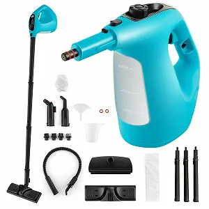 Купити Пароочисник COSTWAY 1500 Вт 400 мл до 125°C 1 хв 2 бар ручний з 14 аксесуарами Синій - Фото 1 Пароочисник COSTWAY 1500 Вт 400 мл до 125°C 1 хв 2 бар ручний з 14 аксесуарами Синій - Фото 1