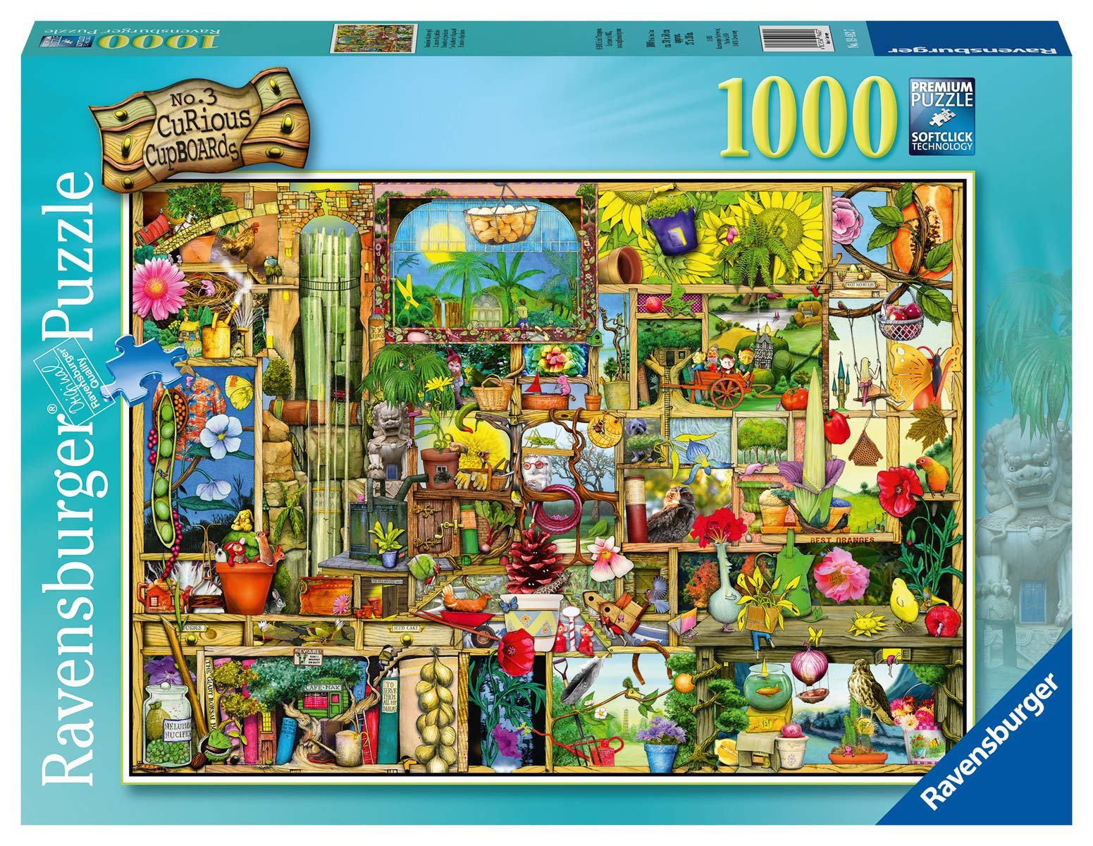 Пазл Ravensburger Colin Thompson 19482 Великолепная садовая полка 1000 деталей, фото №2