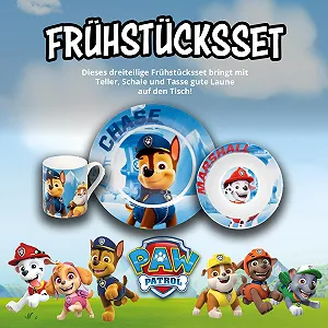 Набор детской посуды United Labels Paw Patrol, 3 предмета synthetic.ua - Фото 1