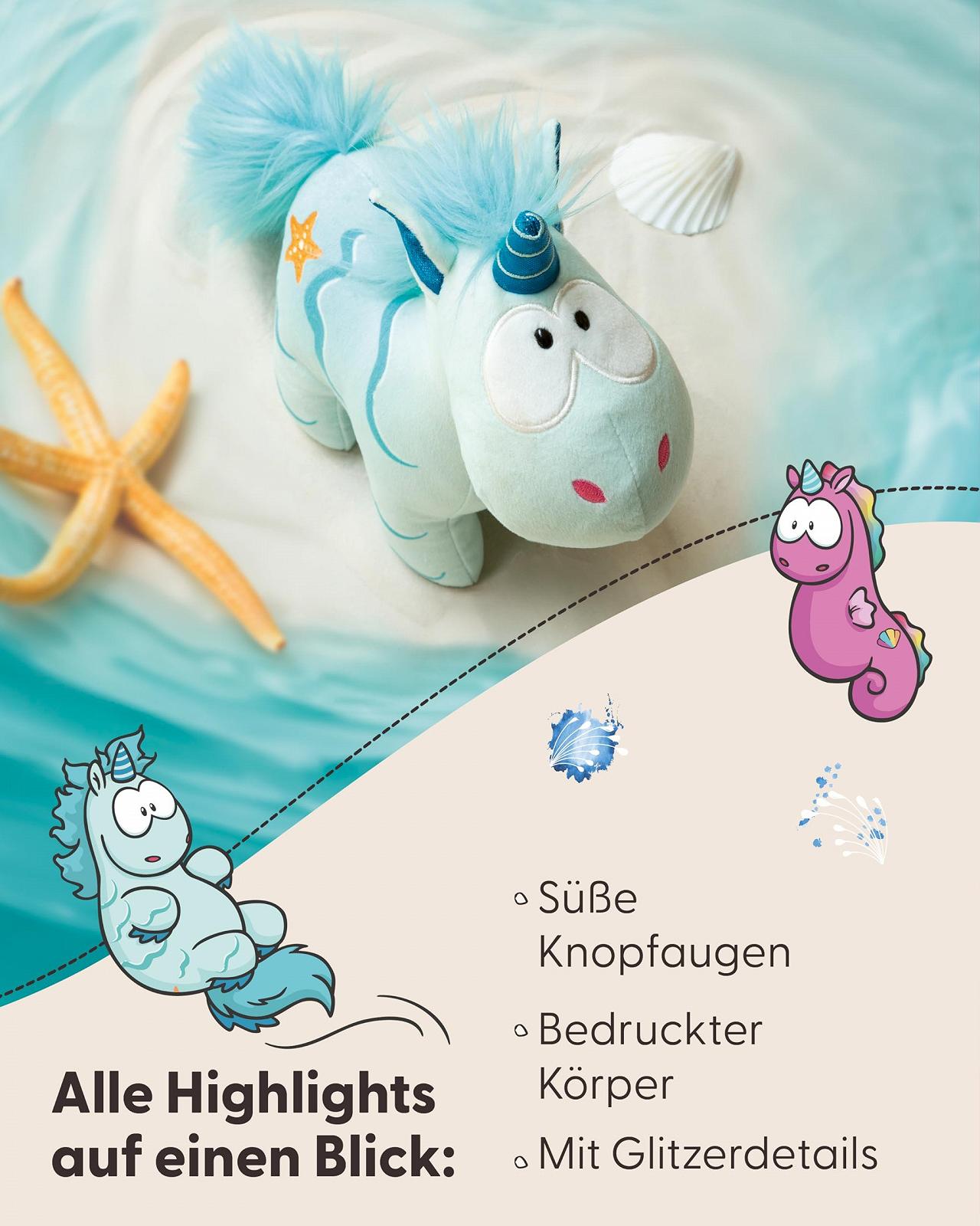 Мягкая игрушка NICI Theodor & Friends Unicorn Aquario 49708 22 см, фото №4 Мягкая игрушка NICI Theodor & Friends Unicorn Aquario 49708 22 см, фото №4