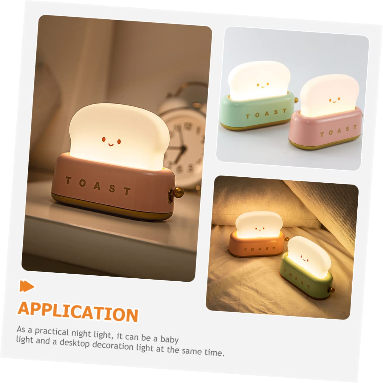 Светильник WHAMVOX Toaster Night Light для детей, фото №2