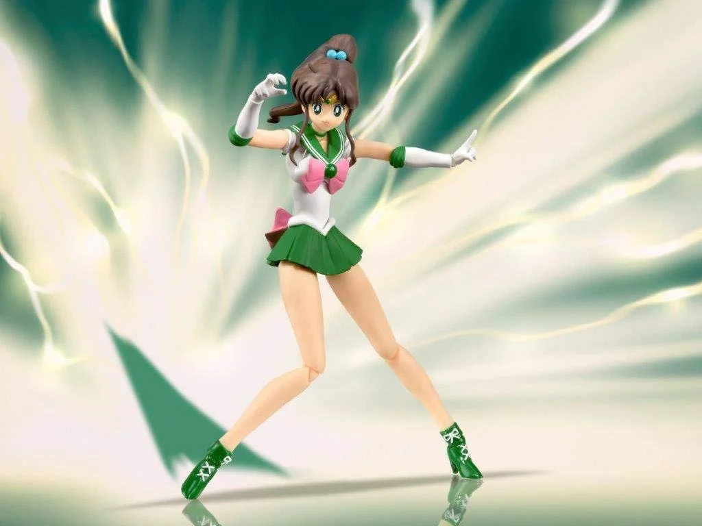 Коллекционная фигурка Bandai Tamashii Nations S.H. Figuarts Sailor Moon Sailor Jupiter Animation Color Edition 14 см, фото №5 Коллекционная фигурка Bandai Tamashii Nations S.H. Figuarts Sailor Moon Sailor Jupiter Animation Color Edition 14 см, фото №5