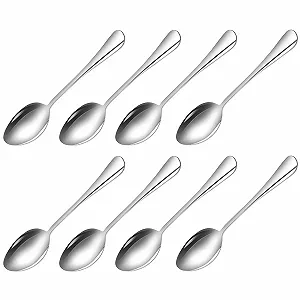 Ложка для эспрессо Malatec, маленькая, 8 шт, из нержавеющей стали - Фото 1