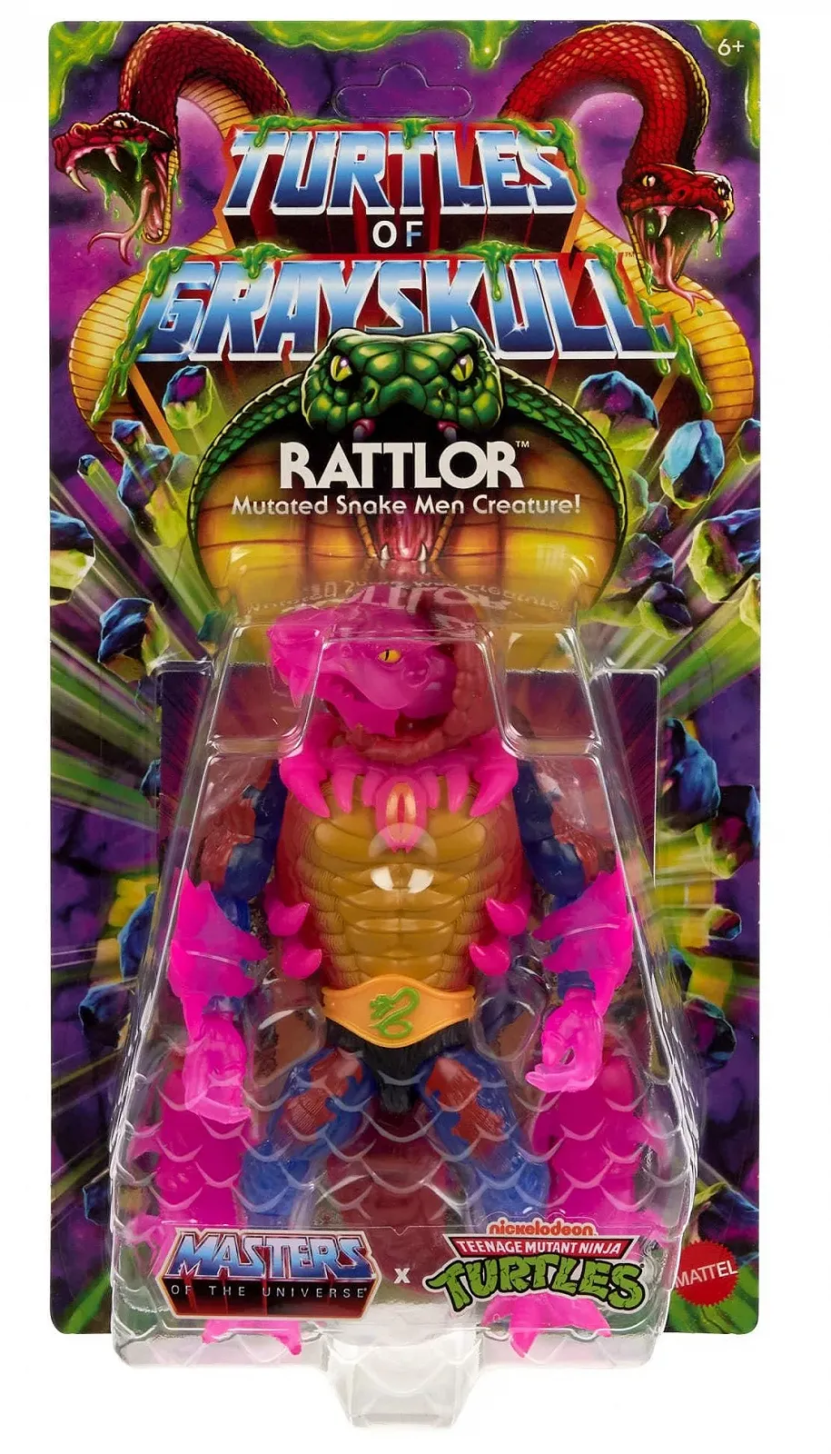 Подвижная фигурка Turtles of Grayskull Rattlor 15 см, фото №2 Подвижная фигурка Turtles of Grayskull Rattlor 15 см, фото №2