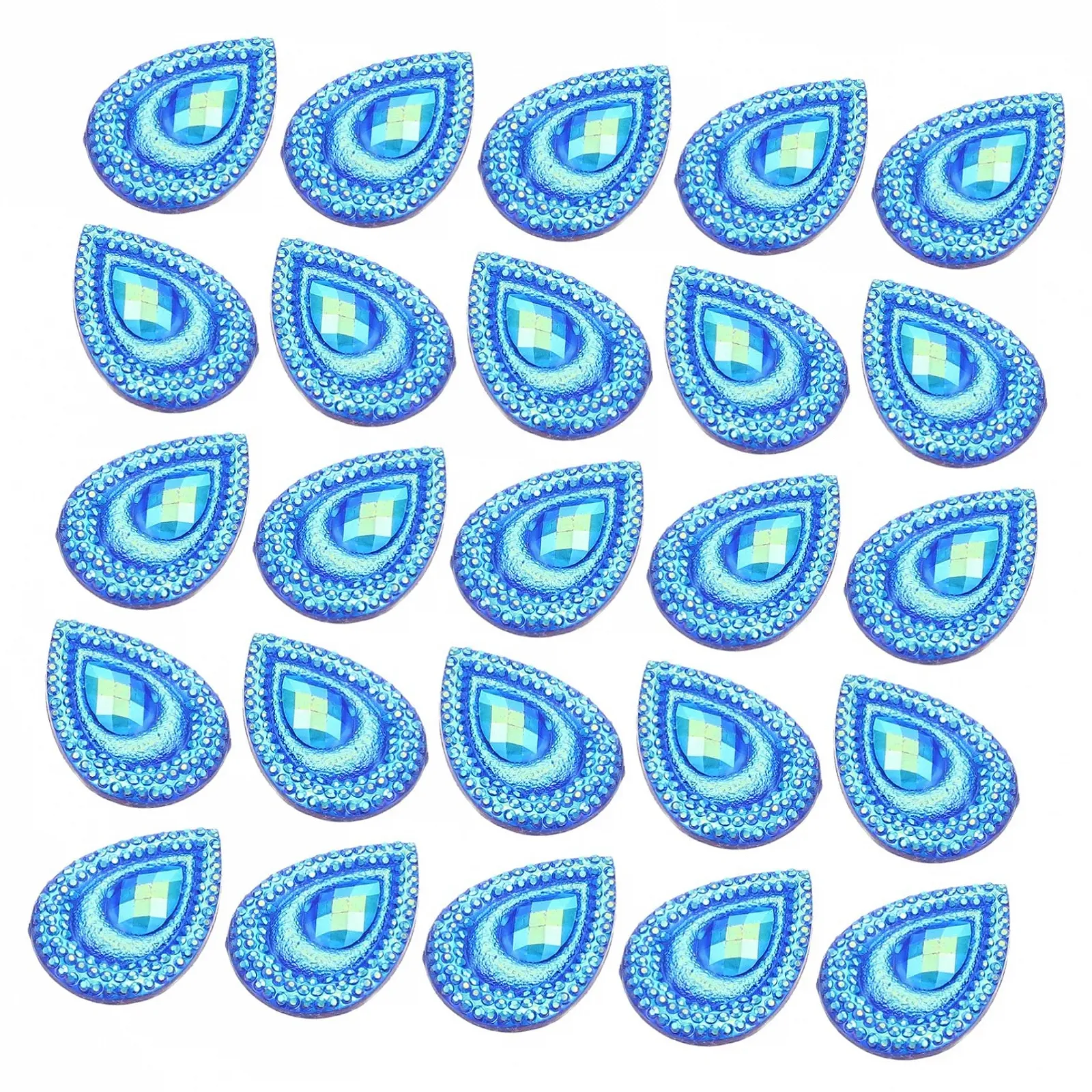 Набор страз для рукоделия Павлин 3 шт. Стразы крупные Пришивные для скрапбукинга Аксессуары для одежды, фото №1