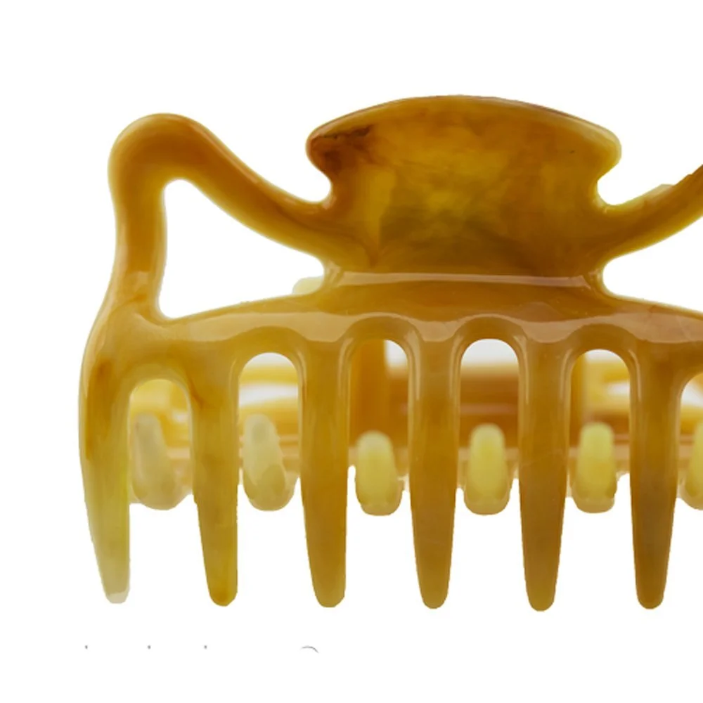 Заколка для волосся WeLoveBeads 6 см, світло-бурштиновий, набір 2 шт., фото №2