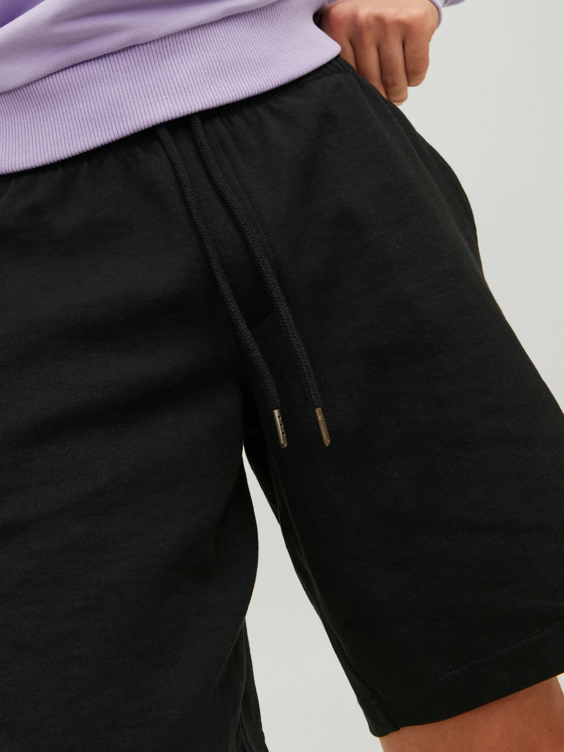 Шорты Jack&Jones SWEAT SHORTS 12225143 Черные 2XL, фото №4