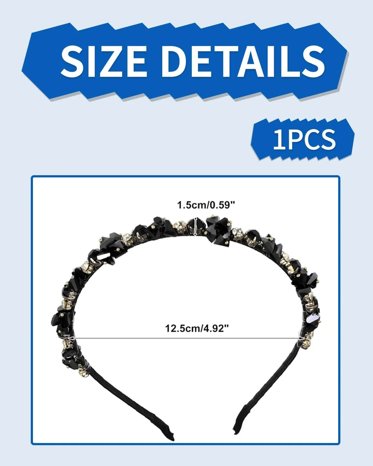 Обруч для волосся з Rhinestone для жінок, фото №2