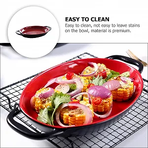 Форма для выпечки Керамическая с высоким бортом и двойной ручкой термостойкая универсальная synthetic.ua - Фото 1