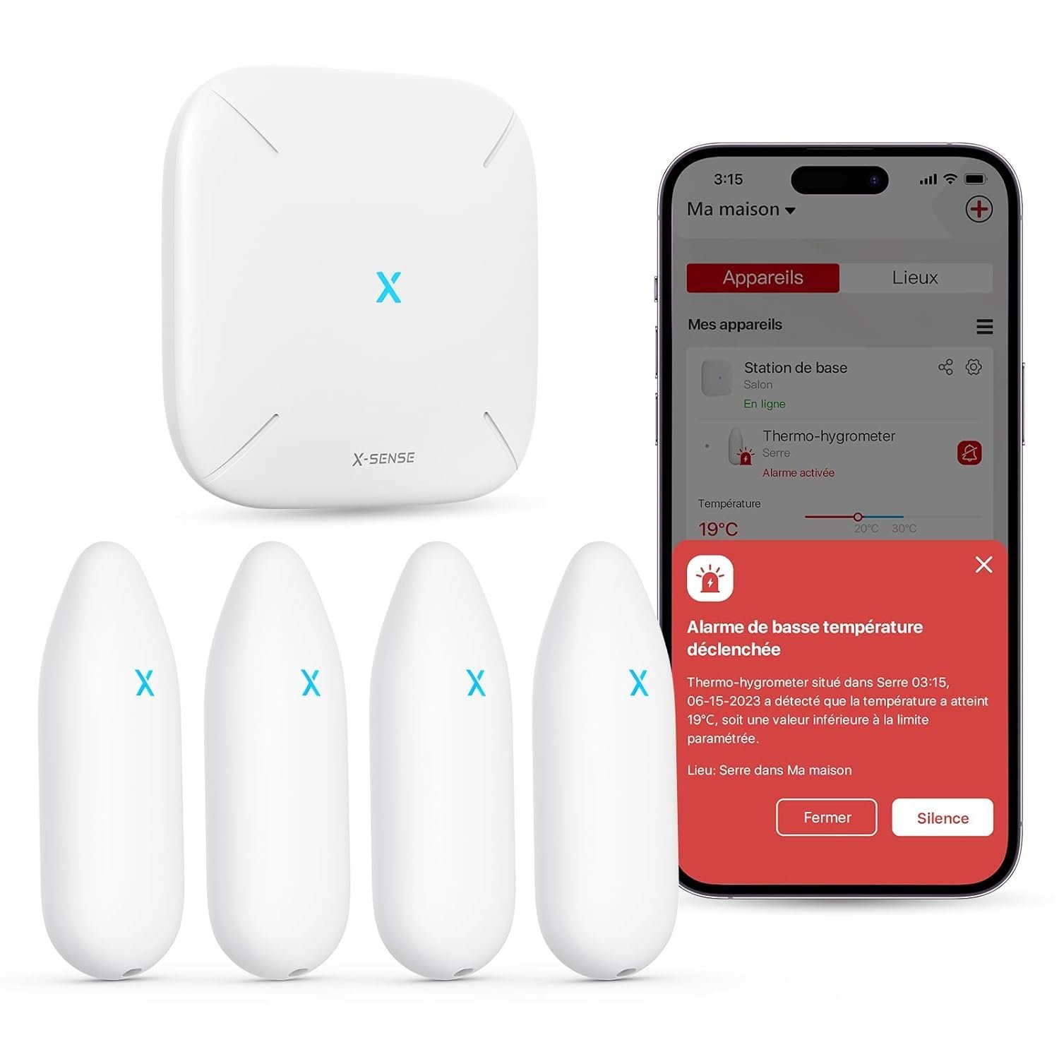 Гігрометр-термометр для дому X-sense STH55 + SBS50 Wi-Fi White, фото №1 Гігрометр-термометр для дому X-sense STH55 + SBS50 Wi-Fi White, фото №1