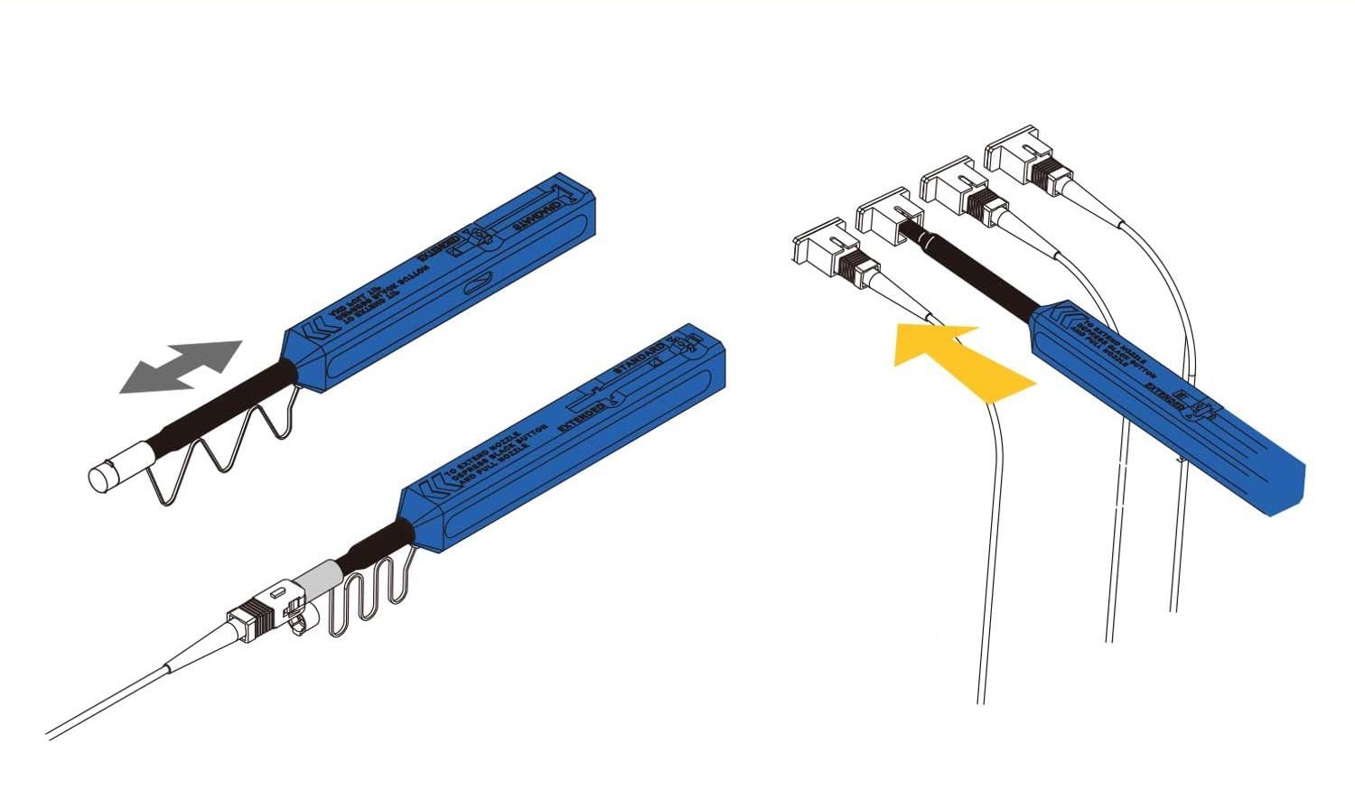 Набор очистителей Fluke Networks QuickClean для оптоволоконных разъемов 1.25мм 5шт Синий, фото №2