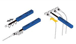 Набор очистителей Fluke Networks QuickClean для оптоволоконных разъемов 1.25мм 5шт Синий synthetic.ua - Фото 1