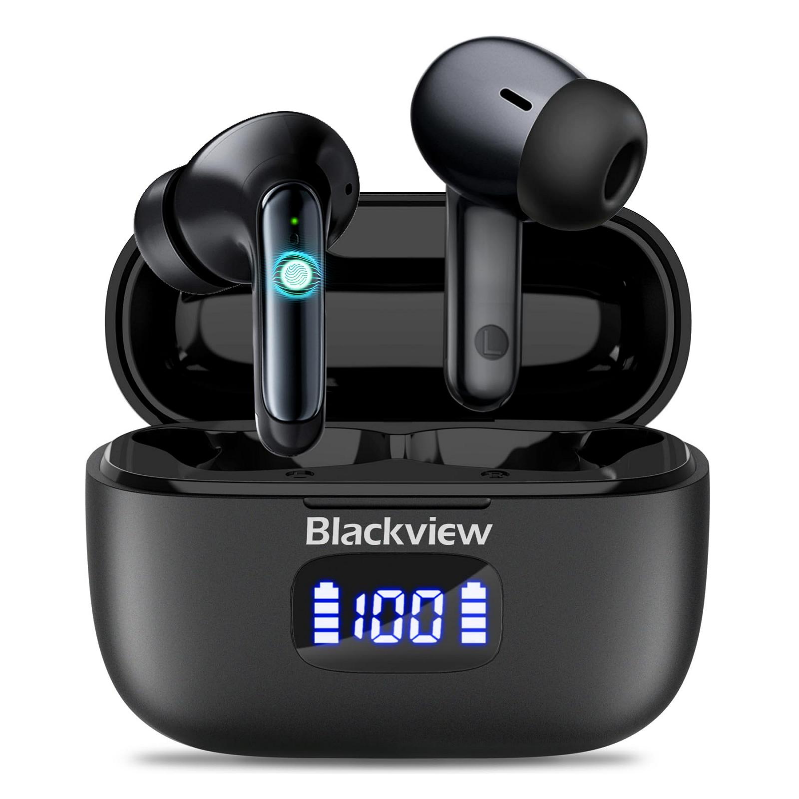 Наушники Blackview AirBuds 8 Bluetooth LED Дисплей Двойное Шумоподавление В Ушах IPX7 400mAh USB Type-C, фото №1