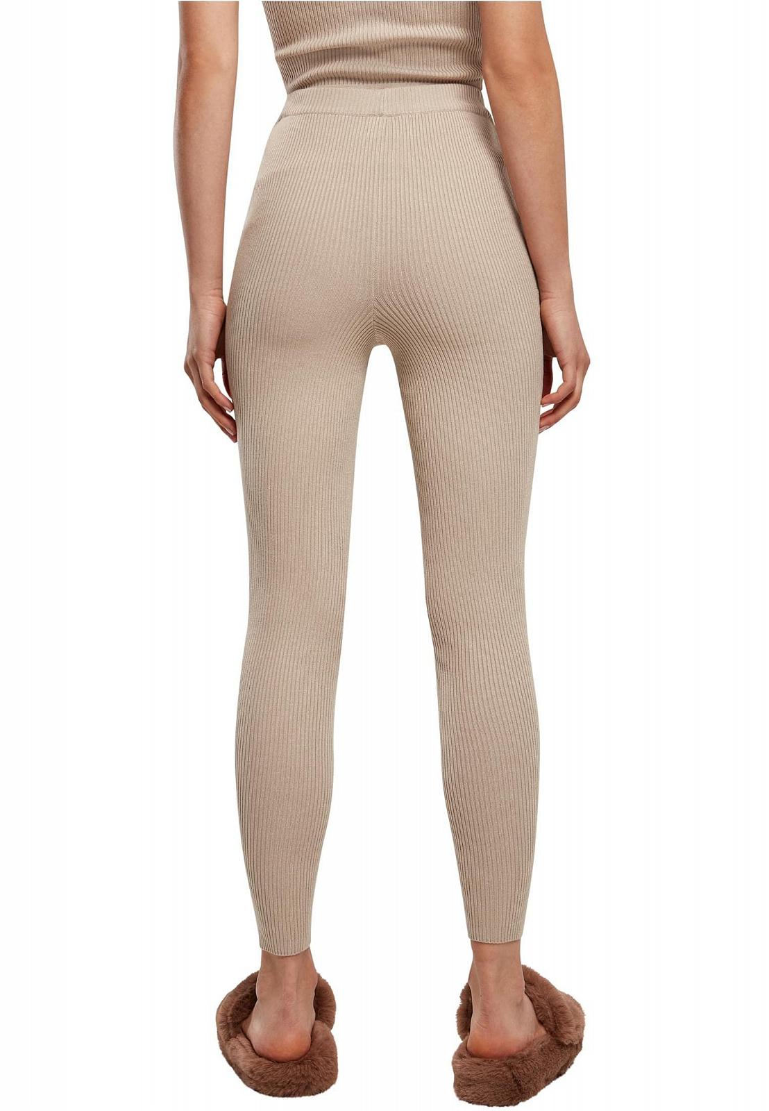 Леггинсы Urban Classics Ladies Rib Knit, облегающие, женские, разные цвета, размеры XS-5XL, фото №4