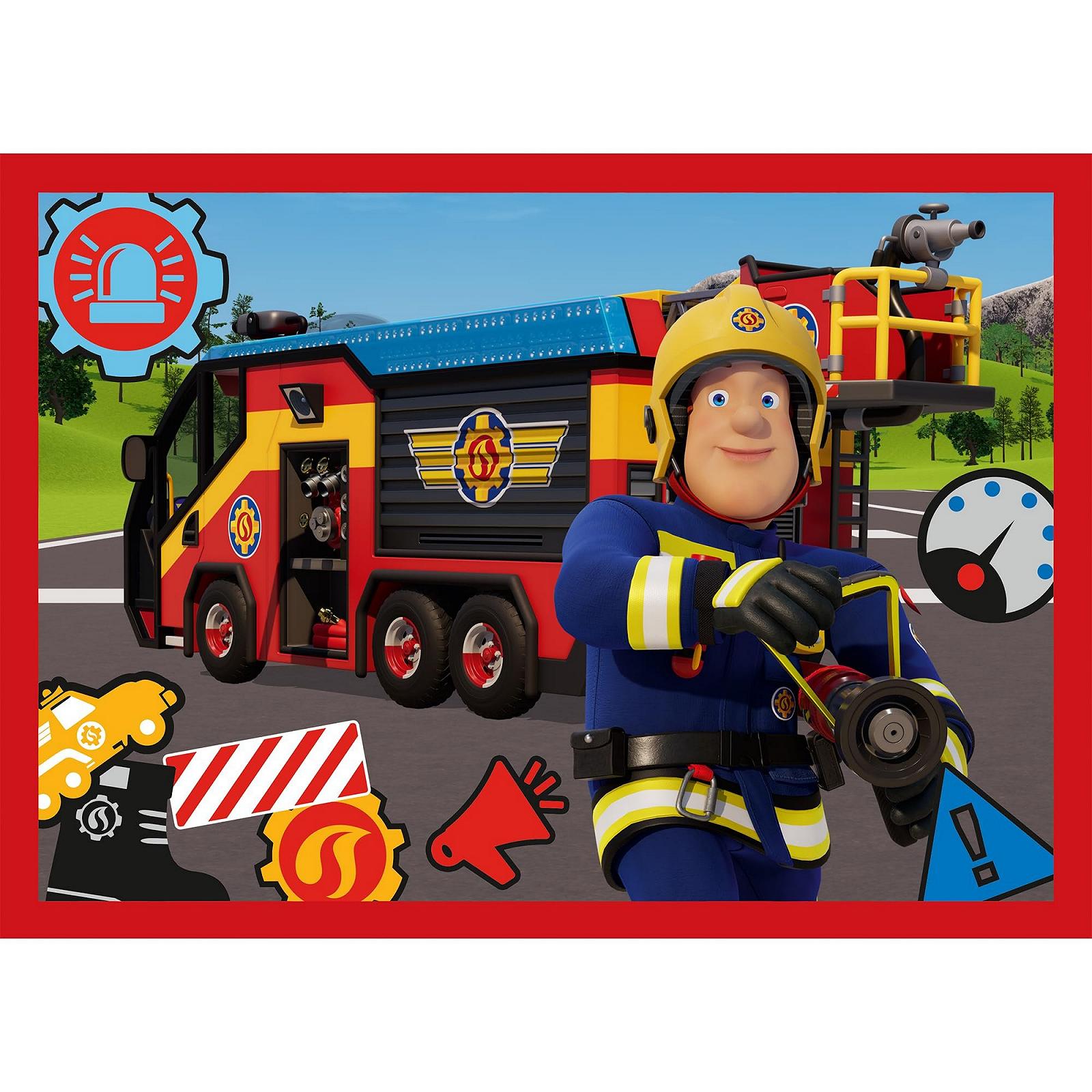 Пазл Trefl Fireman Sam The Adventures of Fireman Sam 4 в 1 12-24 елементи, фото №4