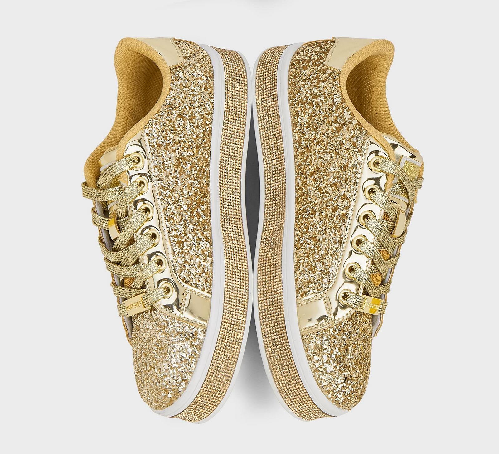 Жіночі Кросівки на платформі LUCKY STEP Glitter Блискучі Ошатні для весілля, фото №3