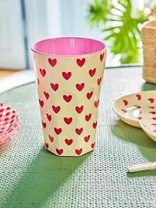 Кружка Rice Melamine, Средняя, Darling Hearts Print, Детская кружка, Кружка для кемпинга, Посуда для кемпинга, Кружка для напитков, Меламиновая посуда, Небьющаяся, Без BPA, 400 мл synthetic.ua - Фото 1