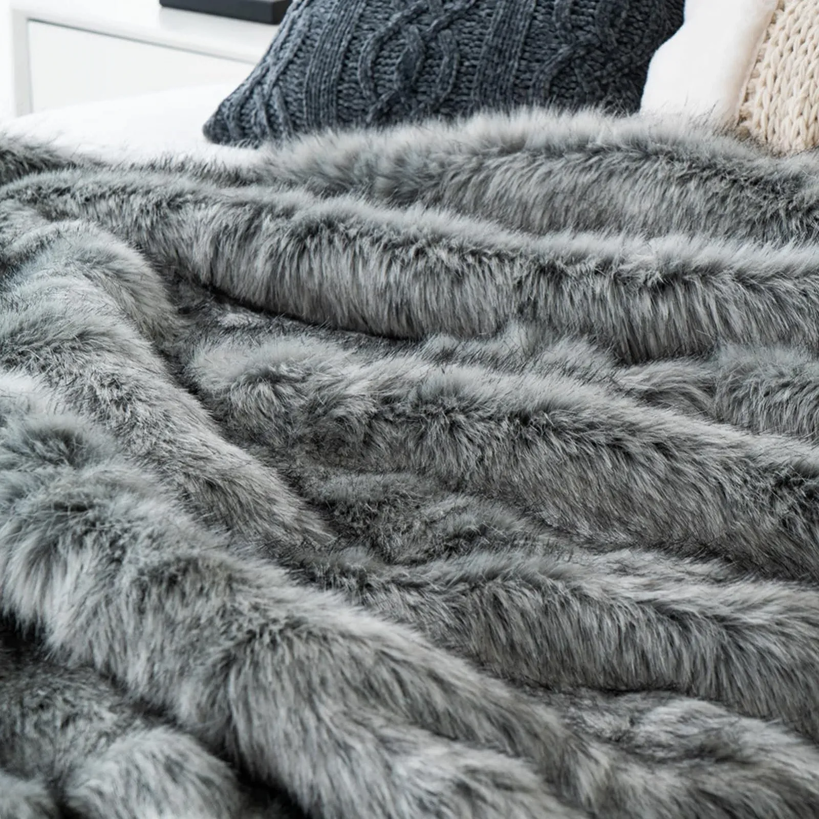 Покривало CLOYAO Зі штучного хутра, Супер м'яка і тепла ковдра, фото №6