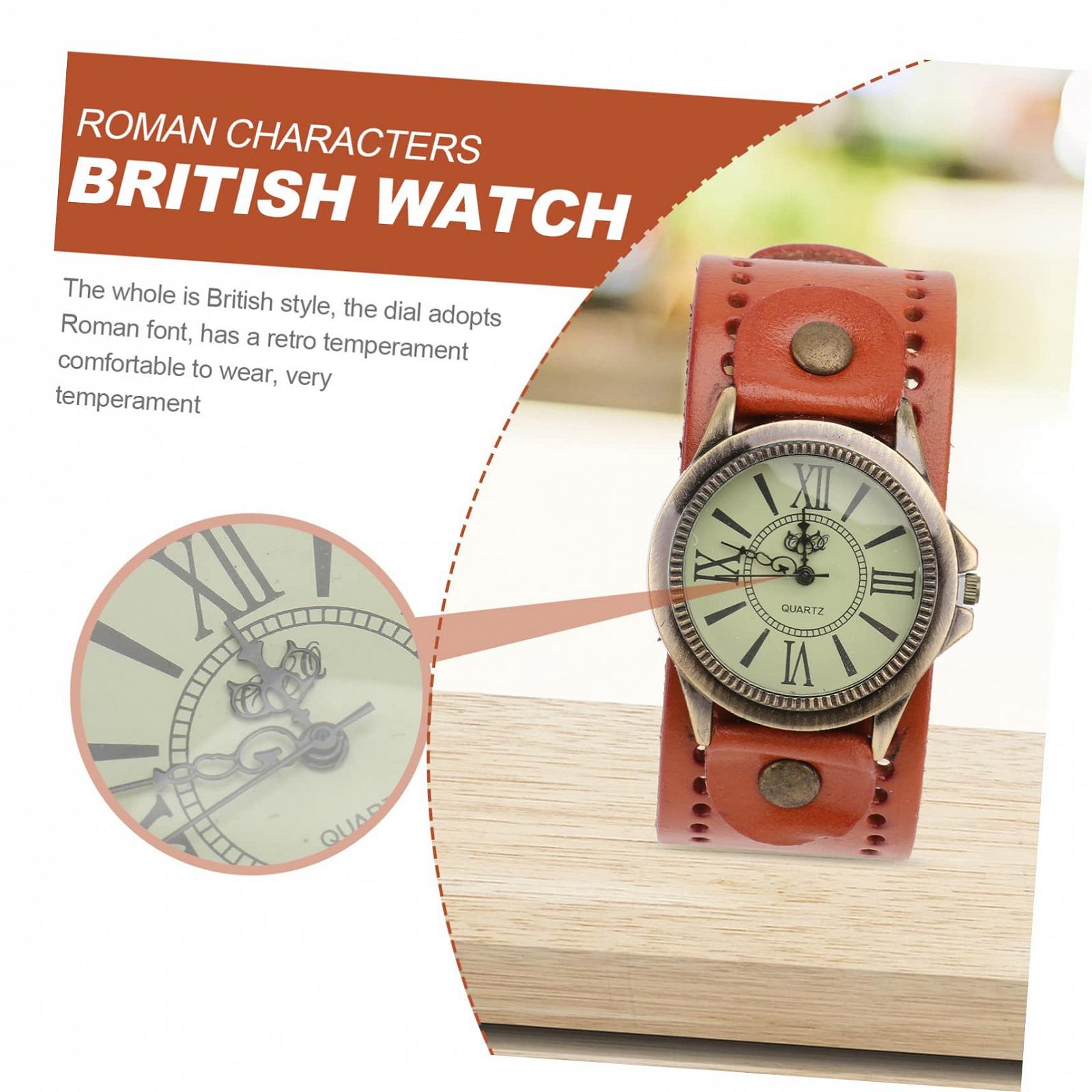 Годинник жіночий PartyKindom Ретро Шкіра, фото №3