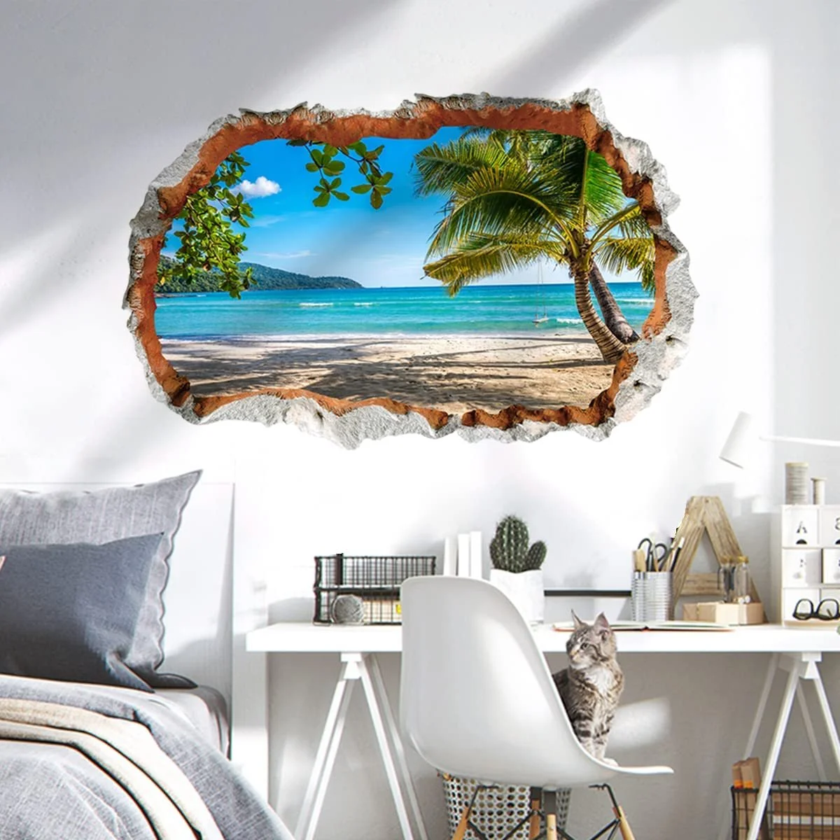 Наклейка для стін WandSticker4U 3D View of the Sea 90 x 60 см, фото №5