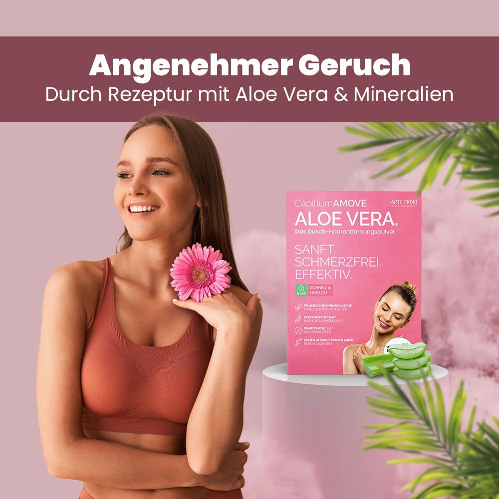 Порошок для депиляции Capillum Amove Aloe Vera 200 г, фото №5