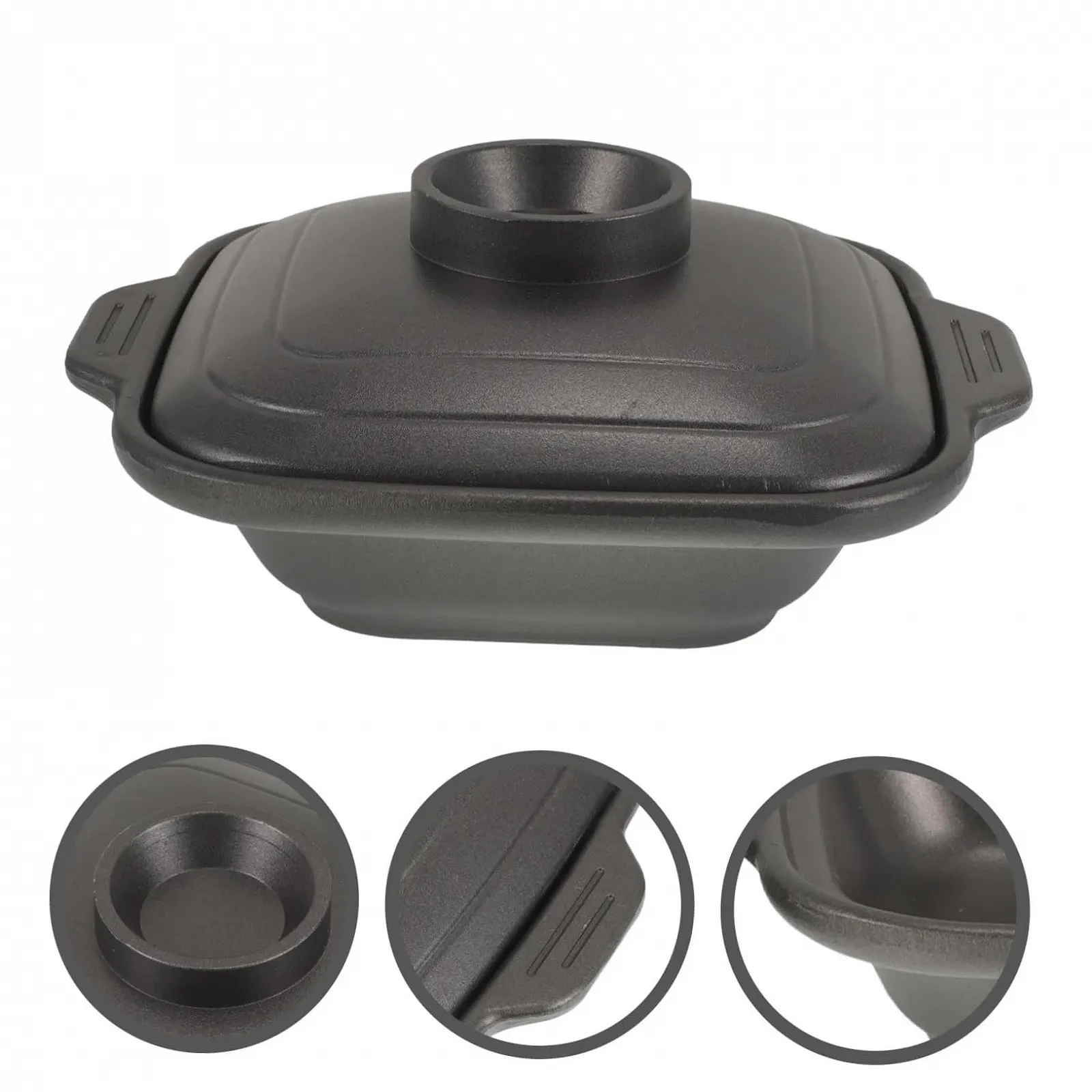 Кастрюля VALICLUD из алюминиевого сплава с крышкой Европейский стиль Серебристая, фото №4