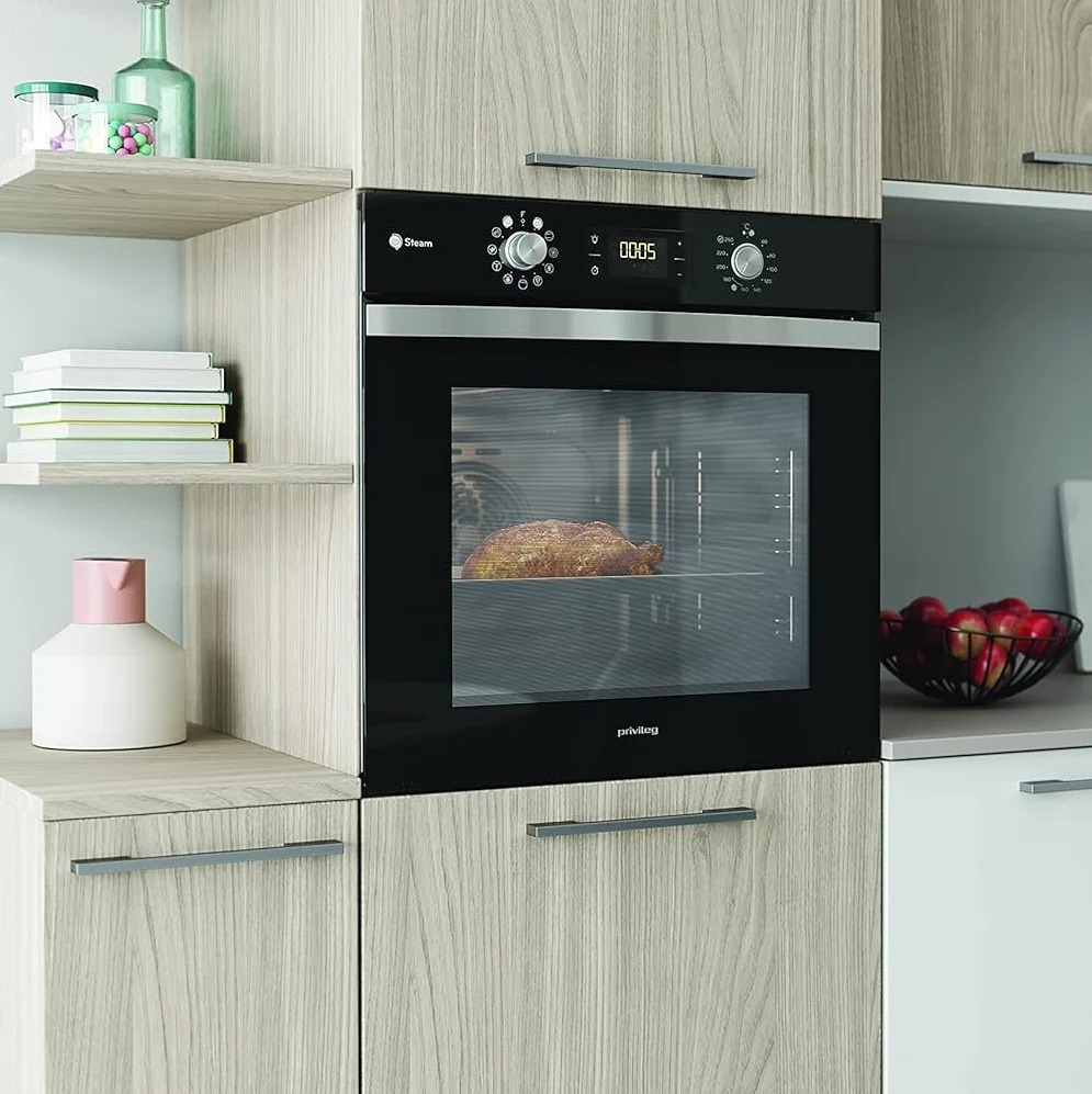 Вбудована духова шафа + варильна поверхня Privileg BAKO Turn&Go Steam 500 Silver, фото №8