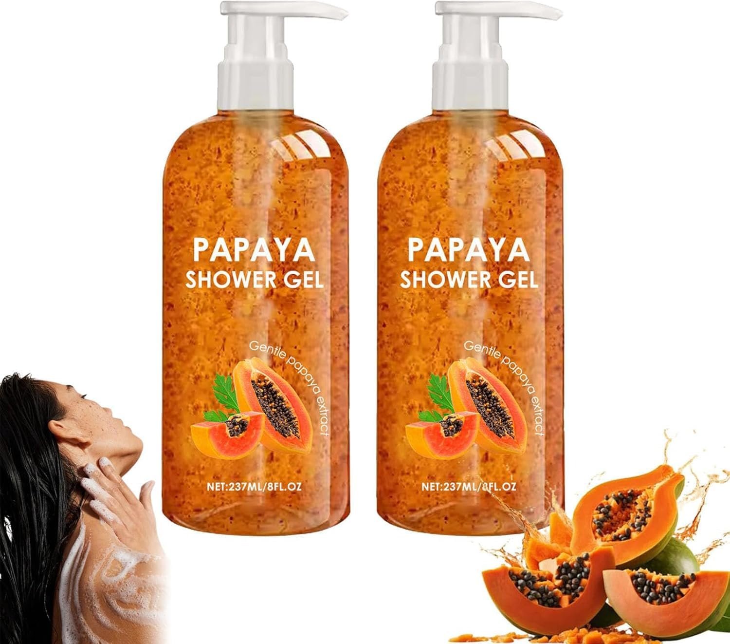 Гель для душу Papaya Oil-Control Moisturising Face & Body Wash 2 шт., фото №1 Гель для душу Papaya Oil-Control Moisturising Face & Body Wash 2 шт., фото №1
