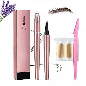 Олівець для брів Magic Waterproof 3D Microblading 4 Fork Tips Dark Brown - Фото 1