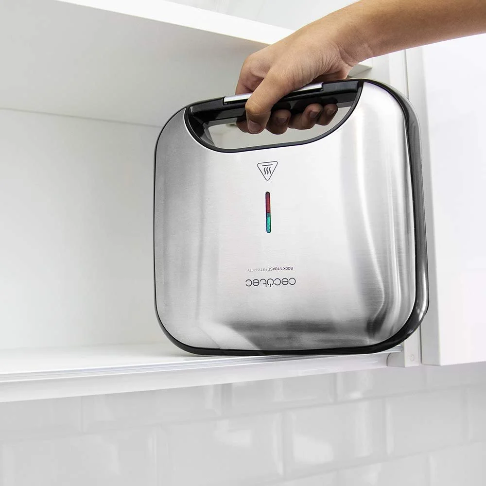 Сэндвичница Cecotec Rock'nToast Deep Classic 1000 Вт, увеличенная ширина, треугольные пластины, равномерная поджарка, фото №10 Сэндвичница Cecotec Rock'nToast Deep Classic 1000 Вт, увеличенная ширина, треугольные пластины, равномерная поджарка, фото №10