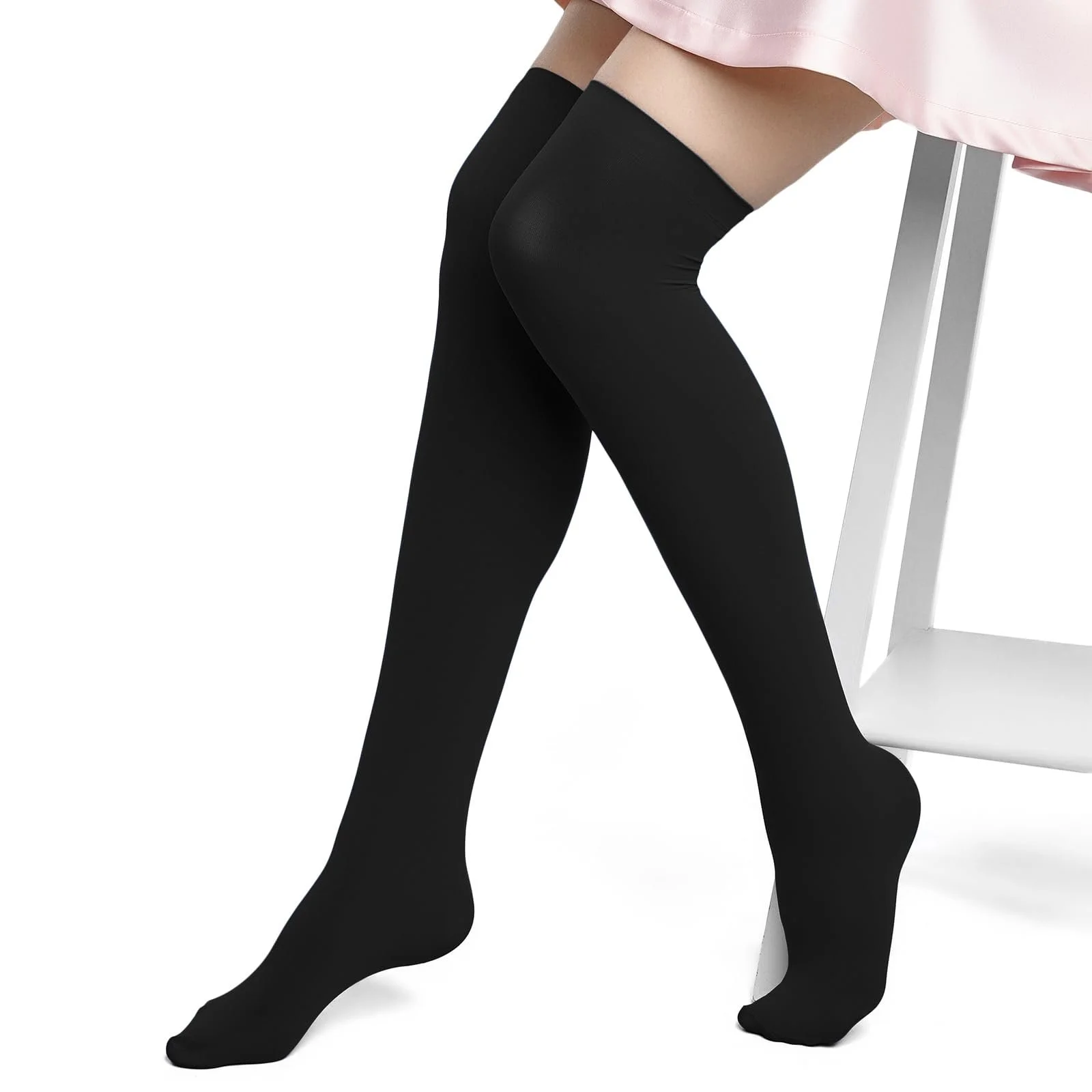 1 пара довгих шкарпеток, жіночі шкарпетки до колін, фото №6