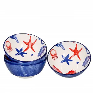 Миска Ritzenhoff & Breker MamboCat Набор из 4 Seaside Диаметр 14 см Морская звезда synthetic.ua - Фото 1