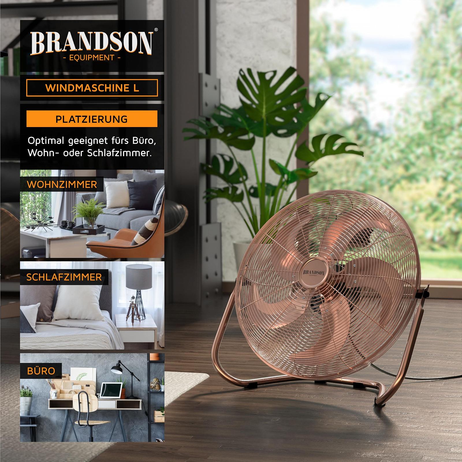 Вентилятор Brandson напольный, 50 см, медный, фото №5