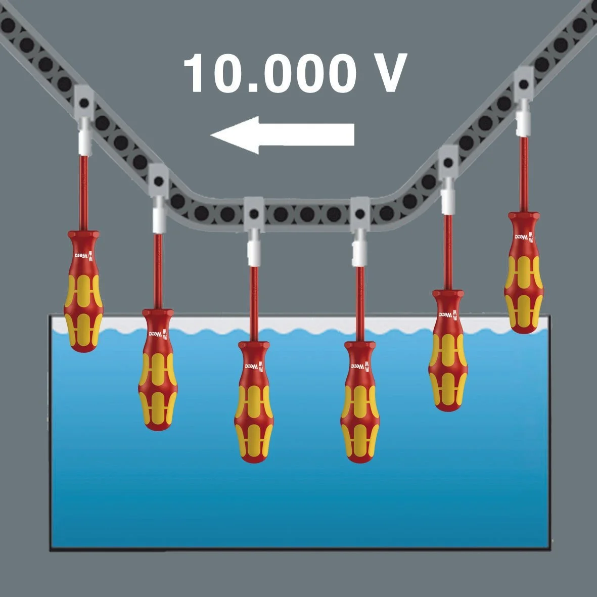 Ізольована викрутка Wera 165 i PZ/S VDE PlusMinus (Pozidriv/Slotted) № 80 1 шт. 05100021001, фото №3