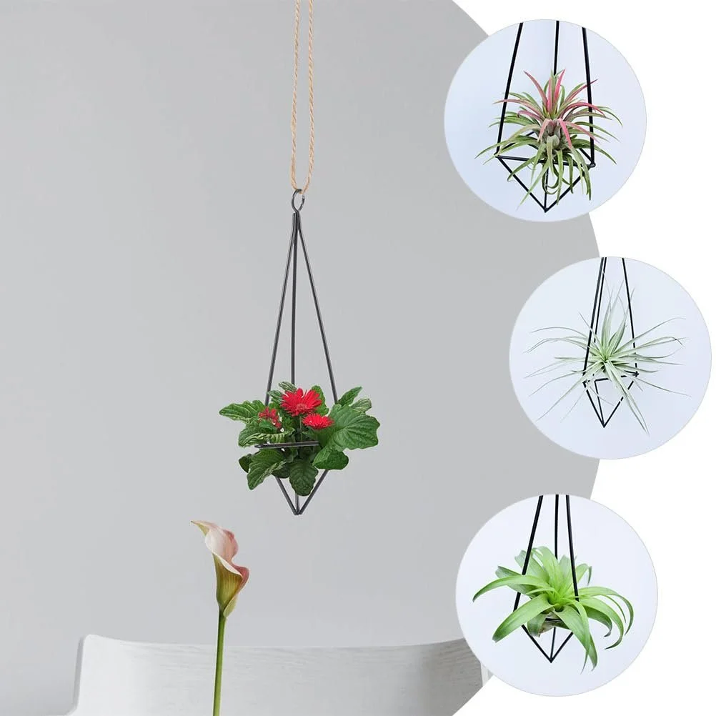 Подвесной металлический держатель для воздушных растений YARNOW геометрический Набор 3 шт., фото №5