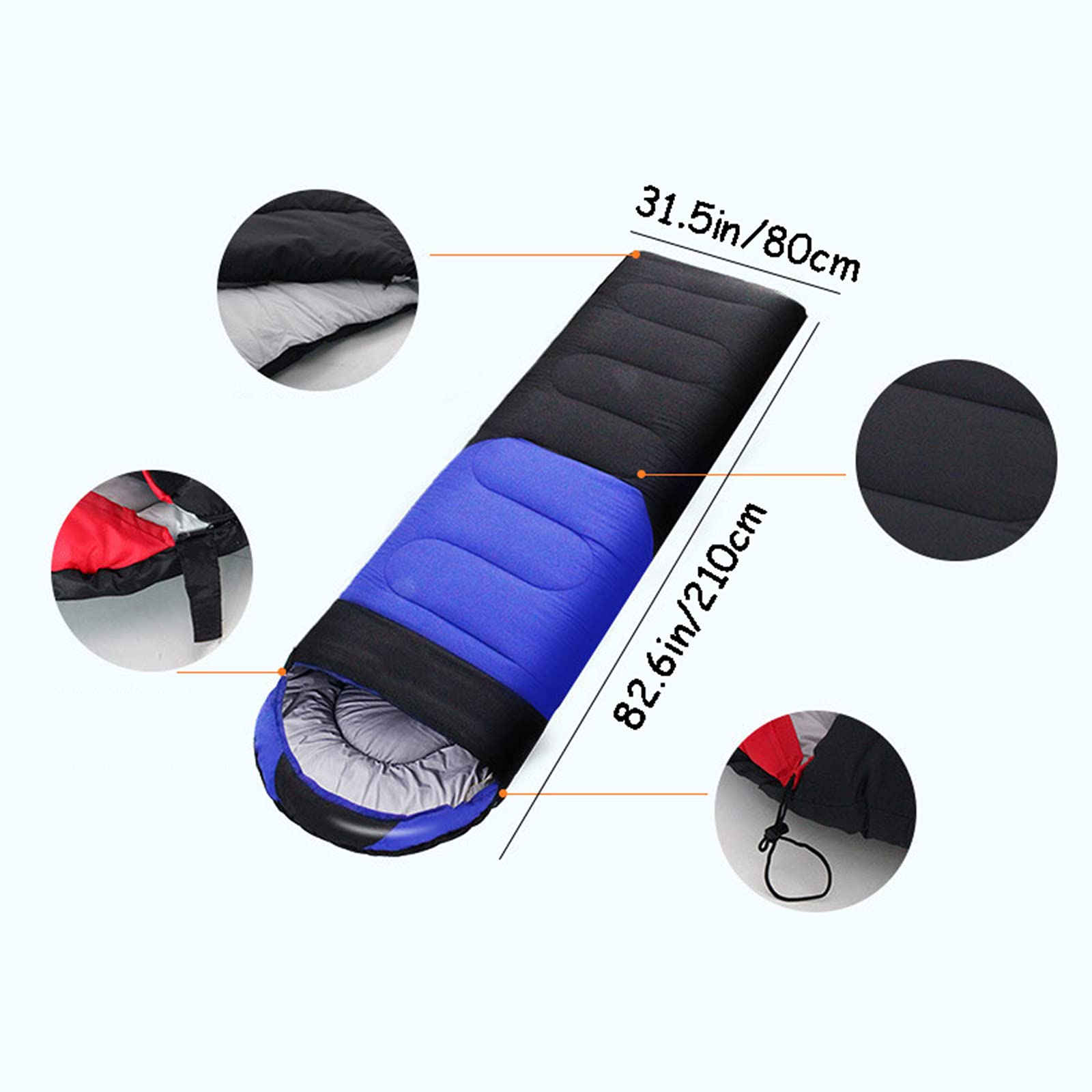 Спальний мішок MYVVKIA Portable Warm Down Cotton для дорослих, фото №3 Спальний мішок MYVVKIA Portable Warm Down Cotton для дорослих, фото №3