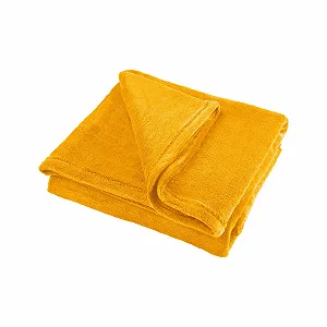 Покривало Teesa TSA8901-3 Флісова 150 x 200 см Жовтий synthetic.ua - Фото 1