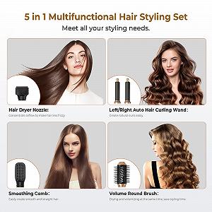 Фен-щітка 5-в-1 UKLISS Airstyler з автоматичною плойкою Black ціна на synthetic.ua - Фото 1 Фен-щітка 5-в-1 UKLISS Airstyler з автоматичною плойкою Black synthetic.ua - Фото 1