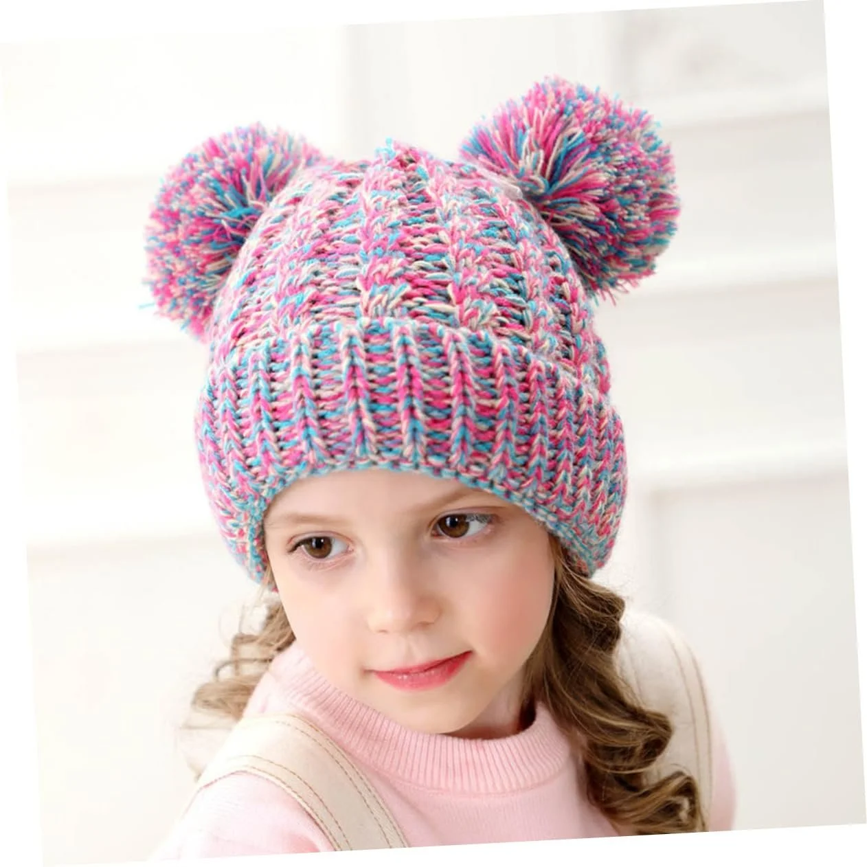 Вязана шапка CALLARON з помпоном для дівчинки, фото №2 Вязана шапка CALLARON з помпоном для дівчинки, фото №2