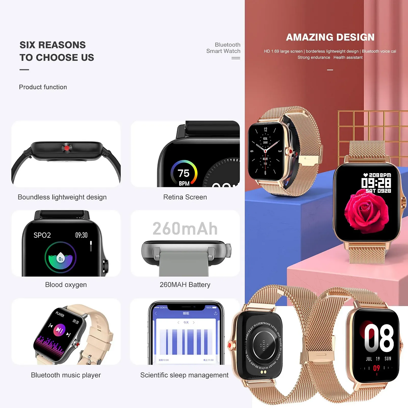 Женские Смарт-часы с функцией телефона, 1.69, фото №3 Женские Смарт-часы с функцией телефона, 1.69, фото №3