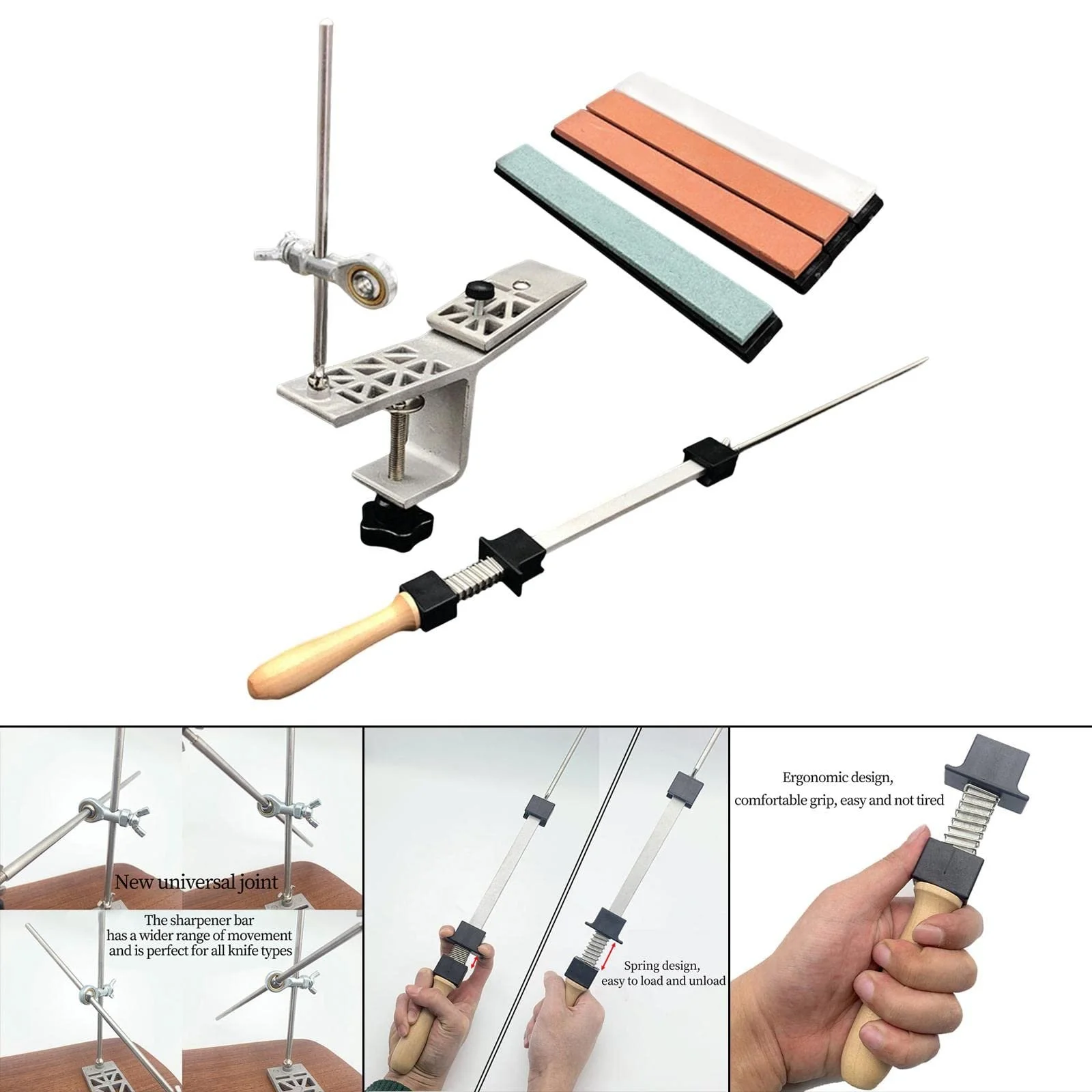 Точильная система для ножей F Fityle профессиональная с фиксированным углом набор, фото №4