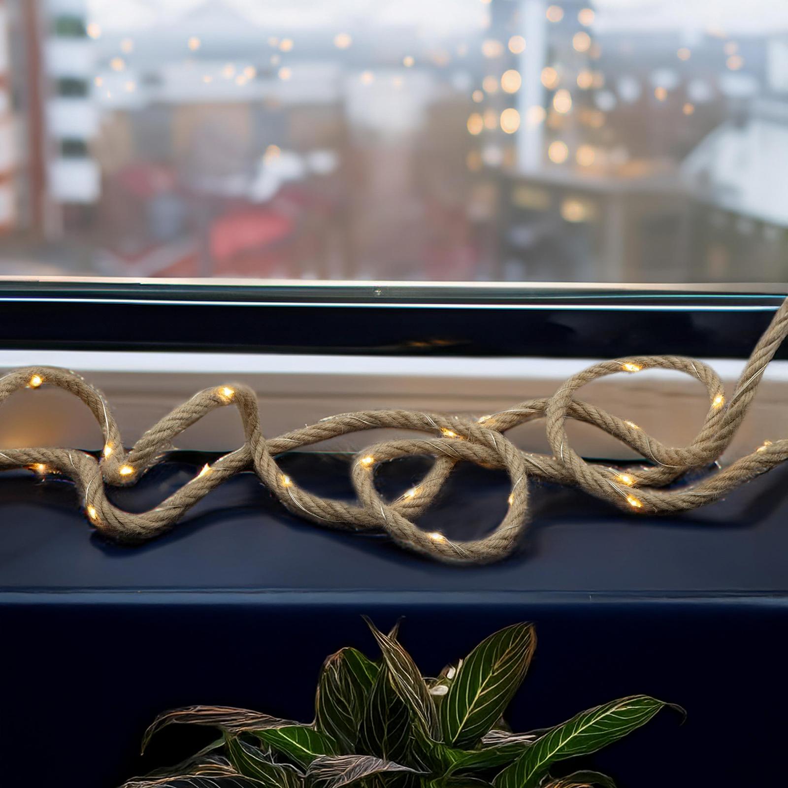 Гірлянда Spetebo Дріт на мотузці 400 см 60 LED теплий білий, фото №4