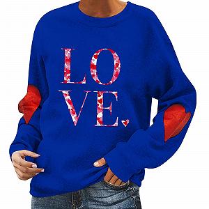 Женская толстовка с длинными рукавами большого размера ко Дню Святого Валентина, клетчатые сердца, осенняя рубашка большого размера - Фото 1