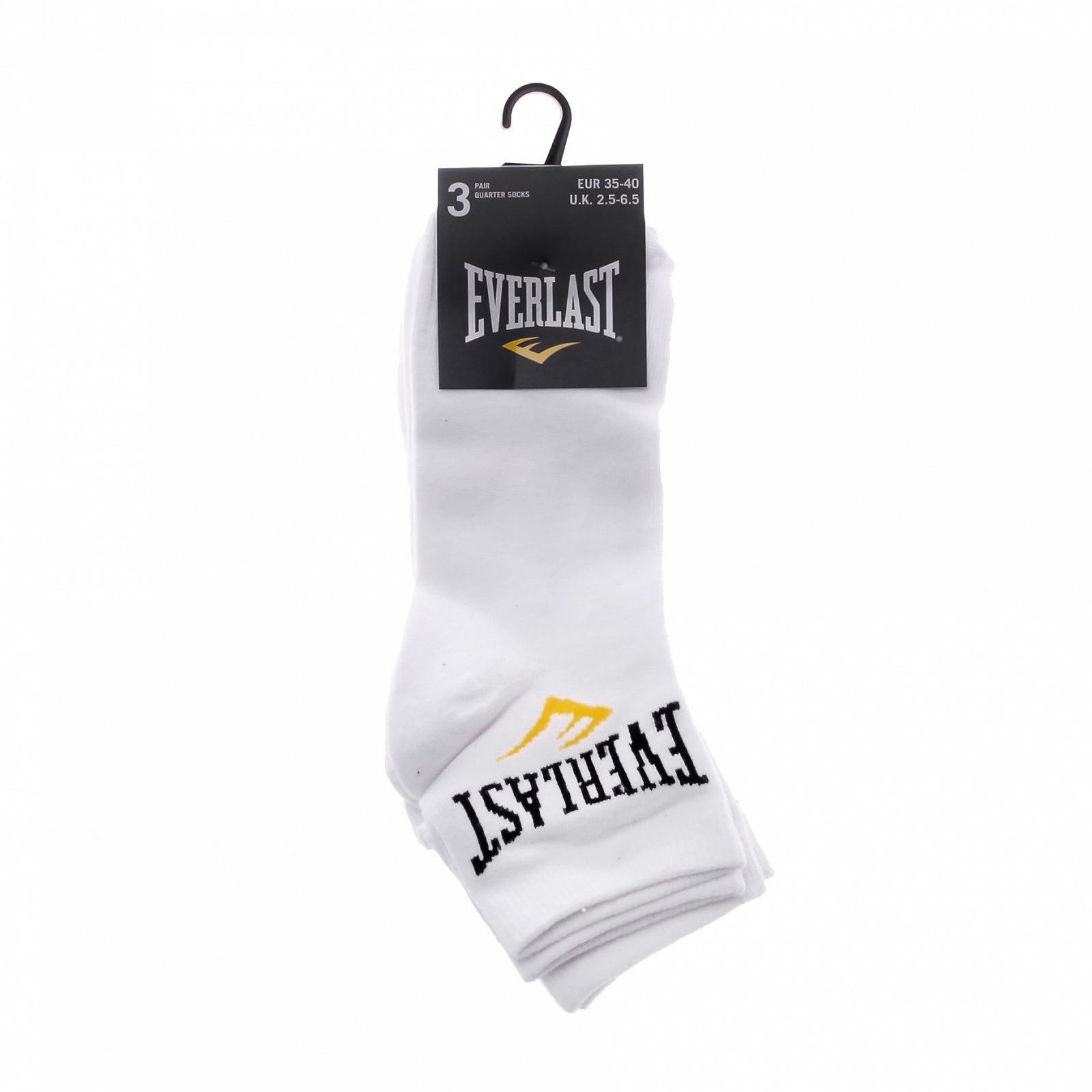 Носки Everlast QUARTER 3 PAIR Белый 35-40, фото №2