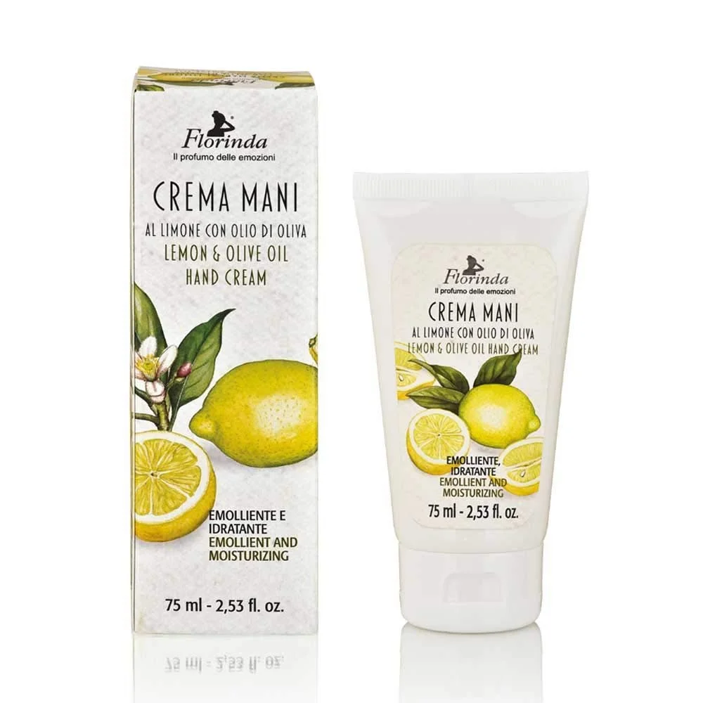 Крем для рук Florinda с лимоном и смягчающим оливковым маслом, 75 мл, фото №1
