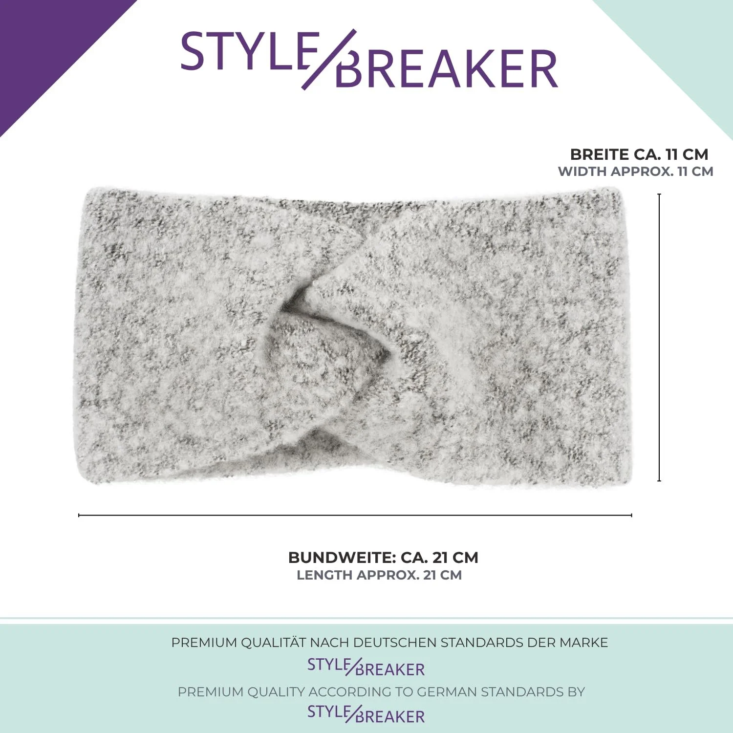 Пов'язка на голову В'язана styleBREAKER 04026052 з вузлом, фото №5 Пов'язка на голову В'язана styleBREAKER 04026052 з вузлом, фото №5