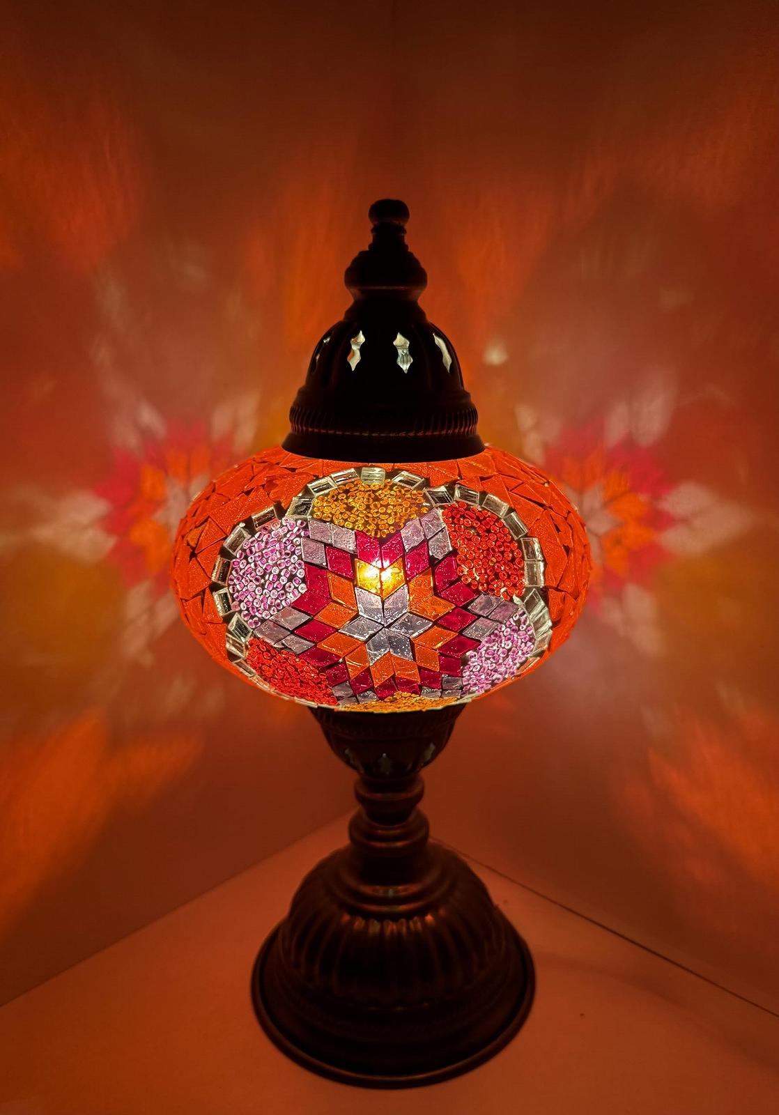 Настільна лампа Mosaic L Підлогова Східна Помаранчевий/Фіолетовий, фото №1