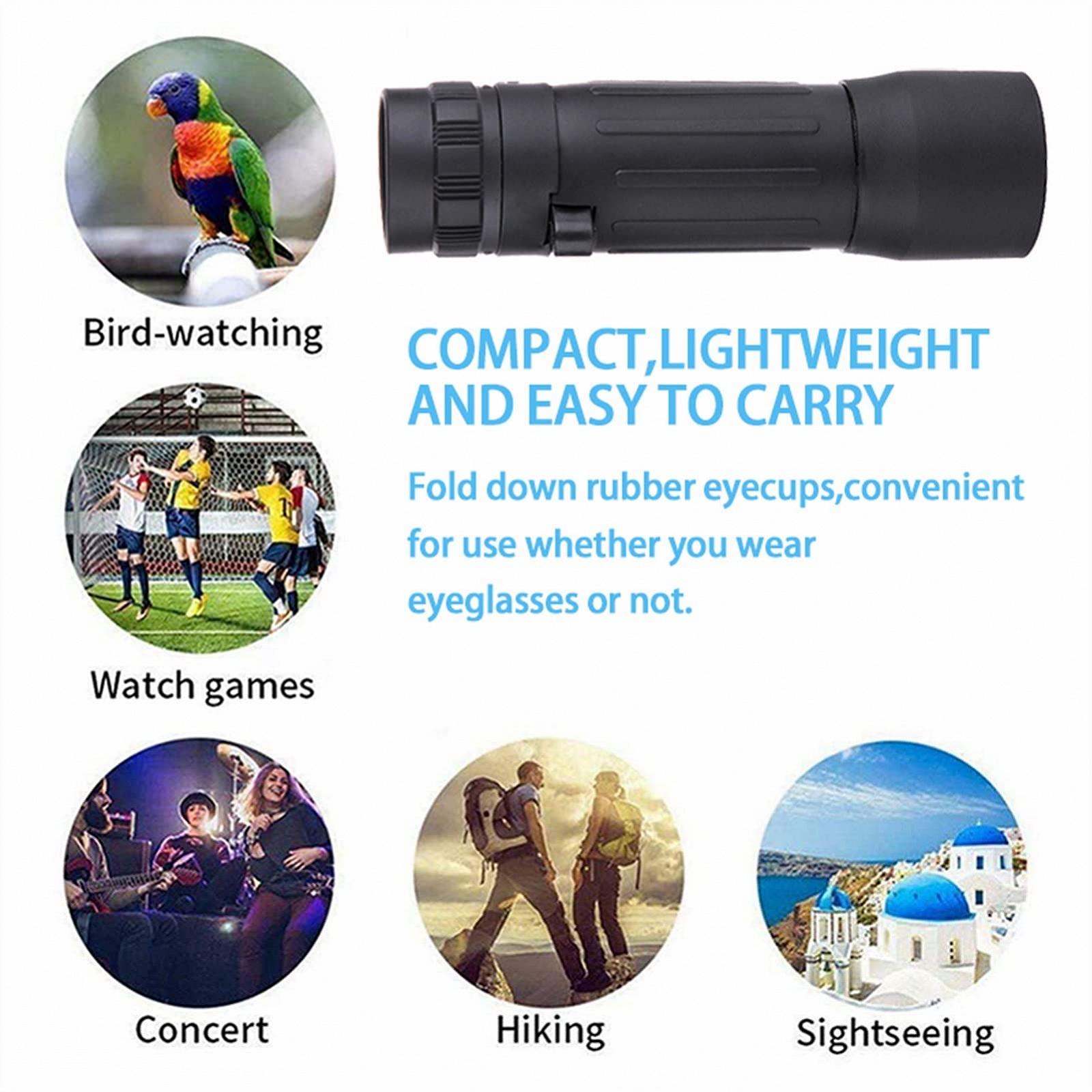 Бінокль CAZARU Ultra HD 10x25 Mini Pocket Monocular Telescope Компактний, фото №3