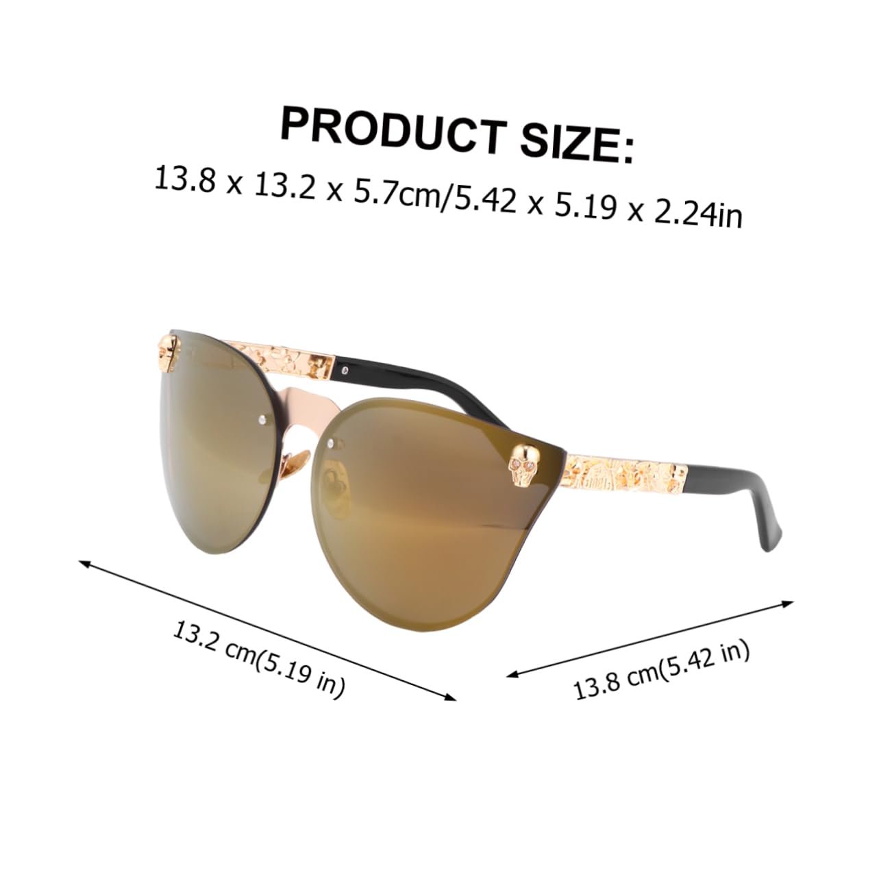 Набір сонцезахисних окулярів, 3 шт, Ретро оправа, фото №7